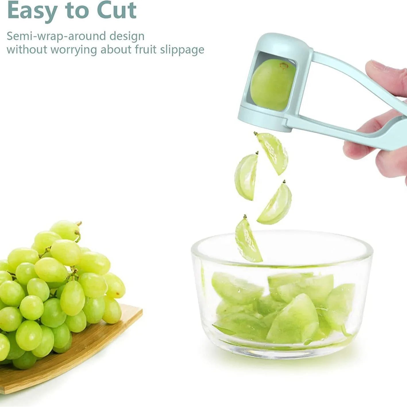 Grape Cutter Kitchen Gadgets Fruit Slicer Convenient for Cutting Small Fruits Easy for Children To Eat