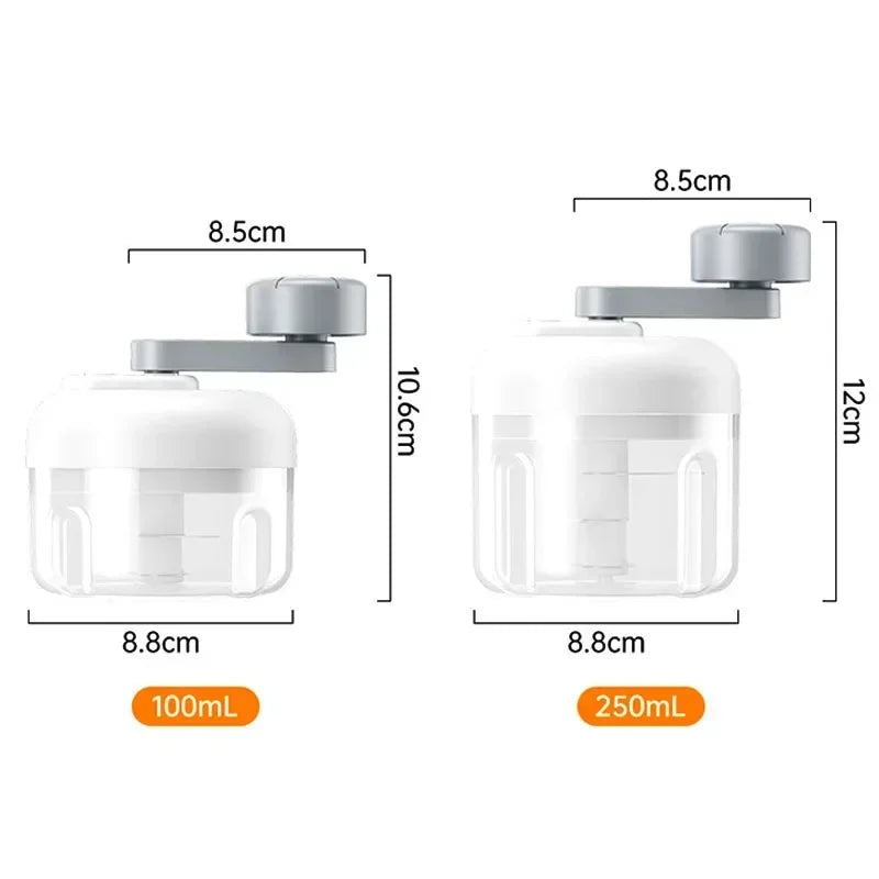 Multifunctional Vegetable Chopper Small Food Processor Manual Hand-Cranked Food Chopper Mincer Tool Garlic Kitchen Gadgets