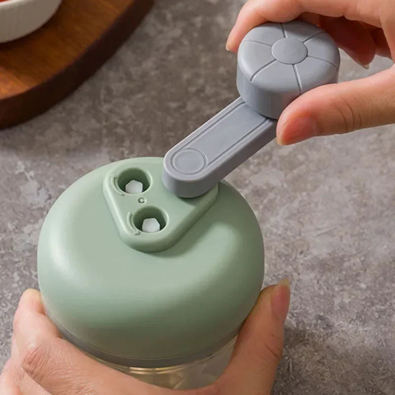 Multifunctional Vegetable Chopper Small Food Processor Manual Hand-Cranked Food Chopper Mincer Tool Garlic Kitchen Gadgets