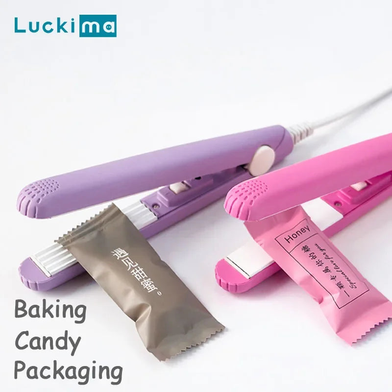 Kitchen Food Saver Sealer Sealing Clip for Snacks Home Small Packing Gadget Food Storage Plastic Bag Sealer Capper 100V-240V