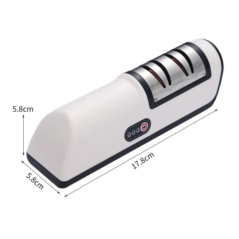 Electric Knife Sharpener Household Whetstone Kitchen Gadget Multifunctional Fully Automatic Rechargeable Small Knife Sharpener