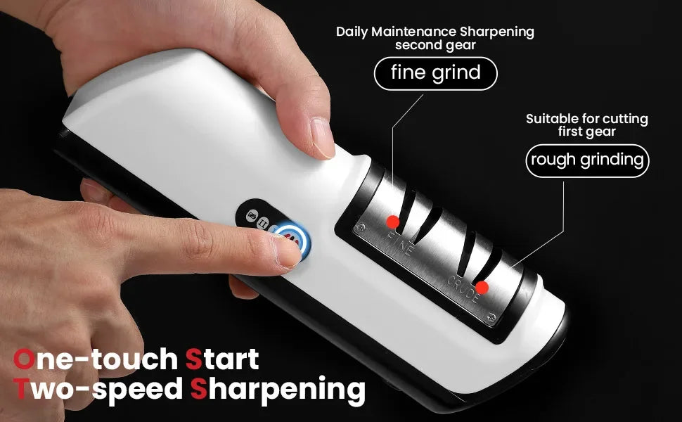 Electric Knife Sharpener Household Whetstone Kitchen Gadget Multifunctional Fully Automatic Rechargeable Small Knife Sharpener