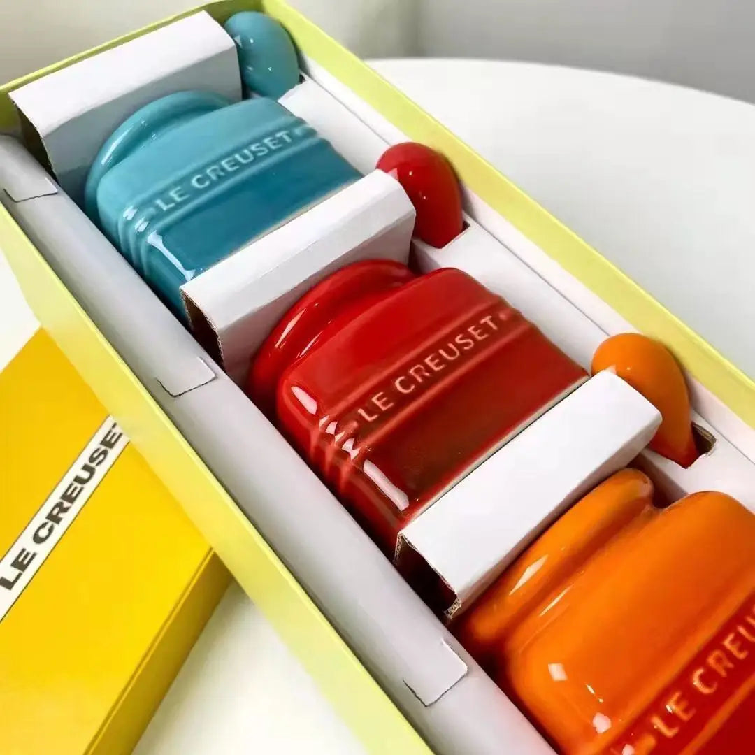 Salt And Pepper Jar Set Ceramic Organizer Small Things Herb Shakers Sugar Spice Jars With Spoon Cover Cozinha Kitchen Gadgets