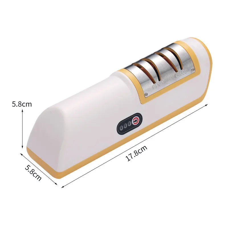 Electric Knife Sharpener Household Whetstone Kitchen Gadget Multifunctional Fully Automatic Rechargeable Small Knife Sharpener