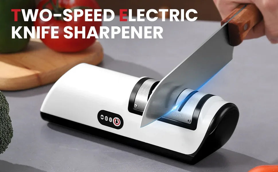 Electric Knife Sharpener Household Whetstone Kitchen Gadget Multifunctional Fully Automatic Rechargeable Small Knife Sharpener